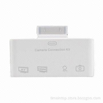 Camera Connection Kit for iPad/iPhone, with USB2.0 Interface and AV Ports, Supports HDMI